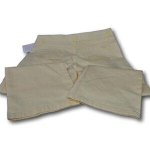 Cesttoi Pale Yellow Capri Jeans 13 NWT